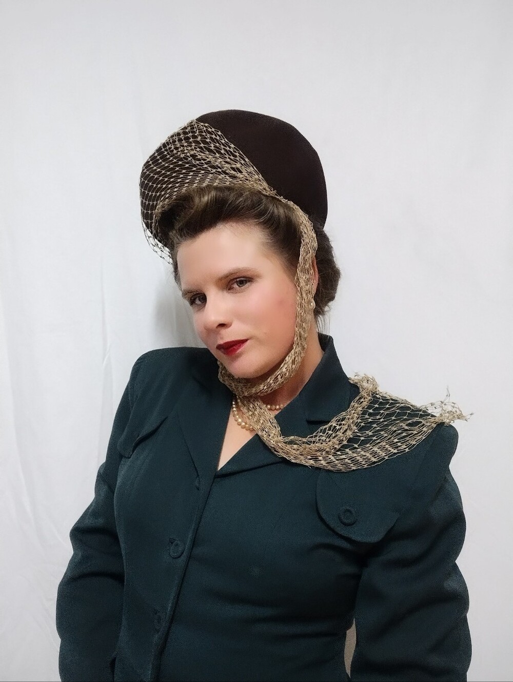 1930s Hat With Netting
